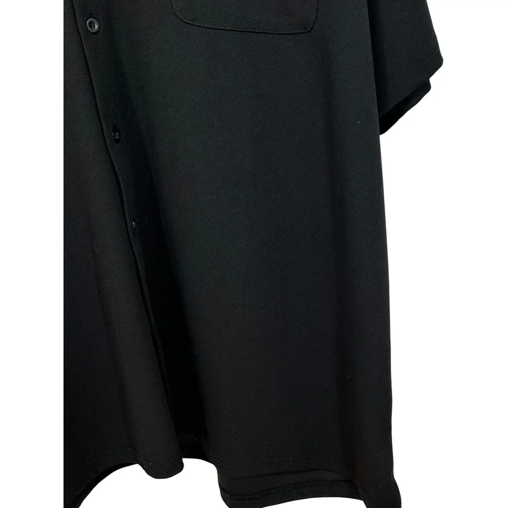 Coofandy Mens Short Sleeve Button Down Shirt Black‎ XXL Casual Summer